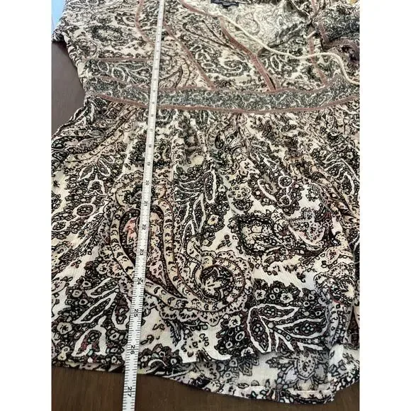 American Eagle Women's Top Lg Flowy Beachy Romantic Boho Festival Peasant Hippie - Picture 14 of 14